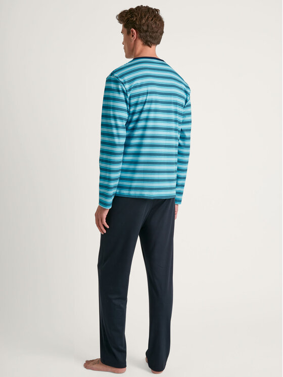 Calida Calida Pyžamo 42783 Tmavomodrá Regular Fit