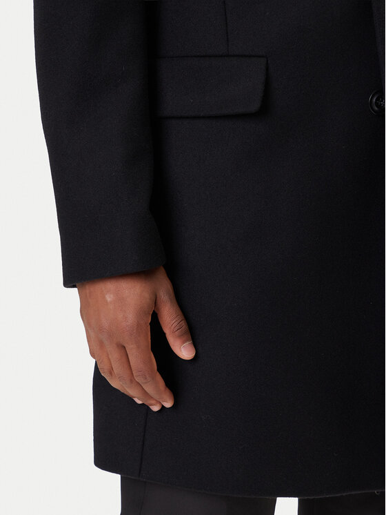 HUGO HUGO Vuneni kaput Migor2541 50546528 Crna Slim Fit