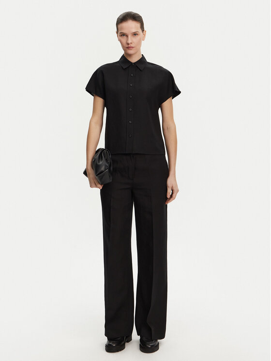 Calvin Klein Calvin Klein Palazzo kalhoty K20K208381 Černá Wide Leg