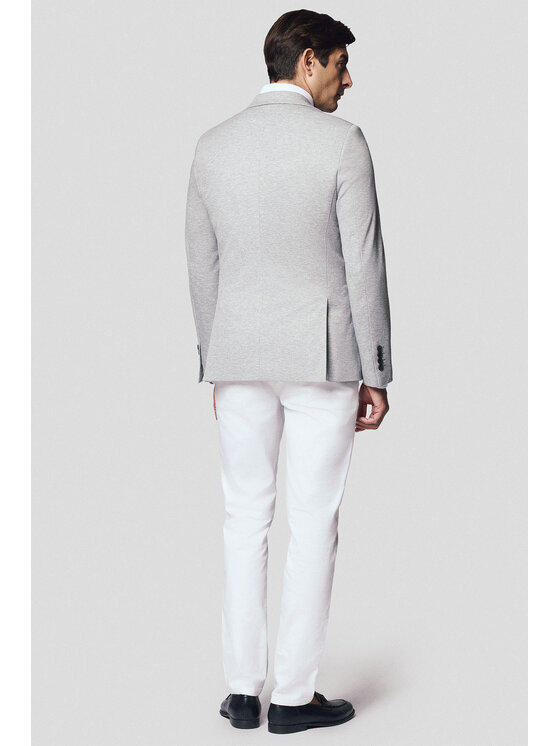 Lancerto Lancerto Marynarka Terralba MA131125000009 Szary Slim Fit