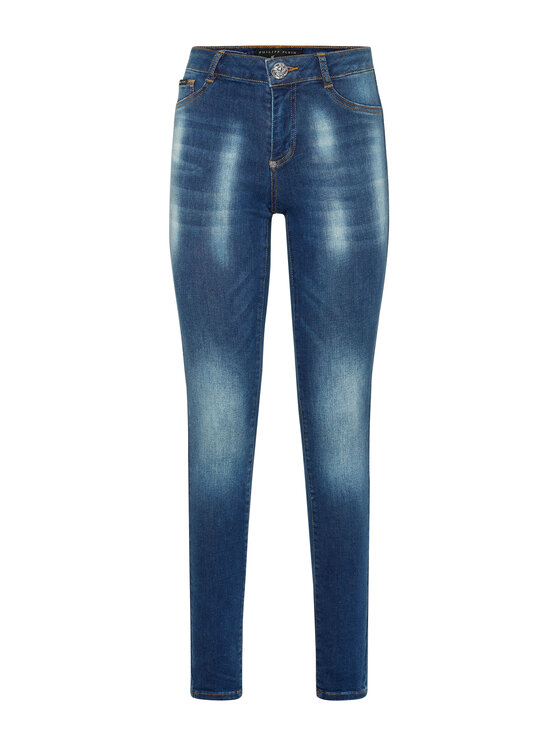 PHILIPP PLEIN PHILIPP PLEIN Jeggins 1703 Světle modrá Jegging Fit
