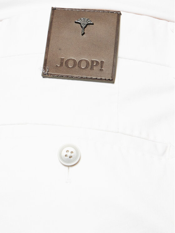 JOOP! JOOP! Hlače iz tkanine 17 JT-18Hank-D 30026639 Bela Slim Fit