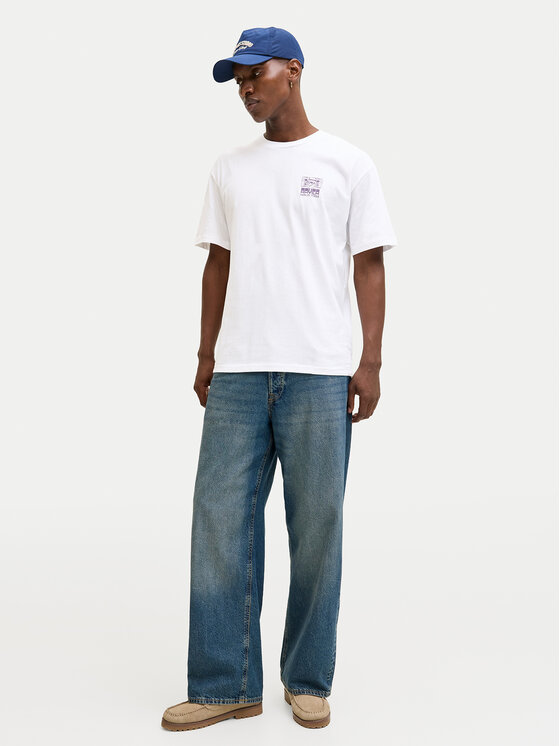 Jack & Jones Jack & Jones Póló Raver 12301189 Fehér Relaxed Fit