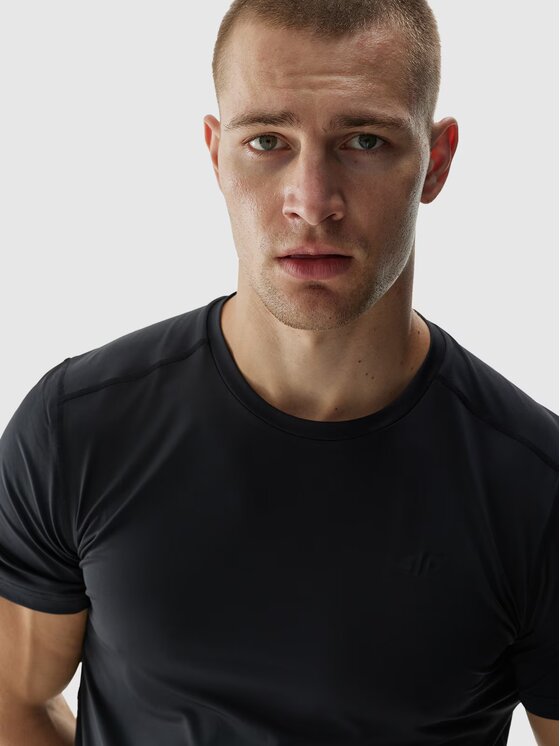 4F 4F T-Shirt 4FWAW24TFTSM0998-20S Μαύρο Regular Fit
