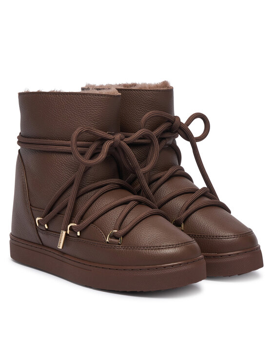 Inuikii Inuikii Апрески Full Leather Wedge 1001.004.0092 Тъмнокафяв