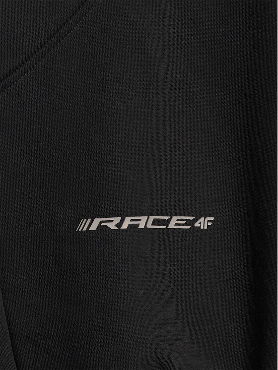 4F 4F Spodnie dresowe ESPORTS RACING Czarny Loose Fit