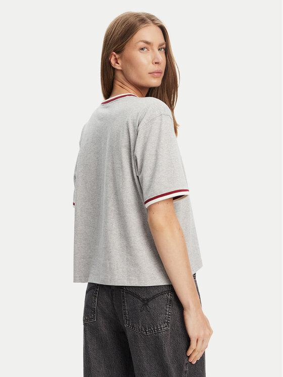 Guess Jeans Guess Jeans Тишърт W5YI19 K8HM0 Сив Regular Fit