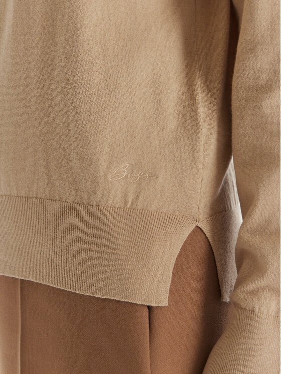 BOSS BOSS Rollkragenpullover C_Faghettini 50551356 Beige Regular Fit