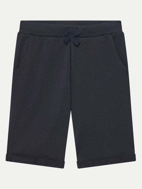 Guess Guess Auduma šorti L93Q25 KAUG0 Tumši zils Regular Fit