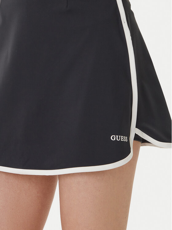 Guess Guess Spódnico-szorty V6GD06 K3000 Czarny Regular Fit