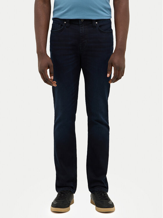 Mustang Mustang Дънки Vegas 1016796 Тъмносин Slim Fit