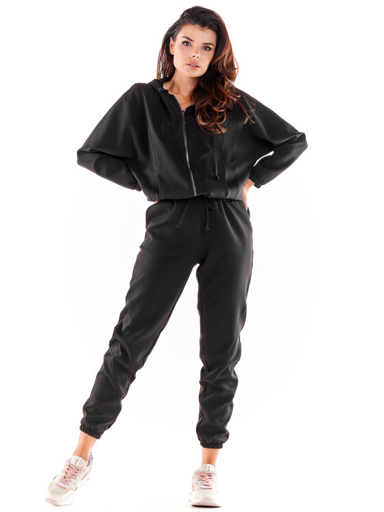 Awama Awama Bluza A590 Czarny Basic Fit