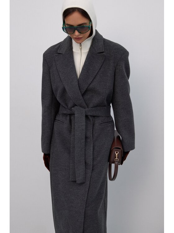 Estro Estro Cappotto ER00117897 Grigio Loose Fit