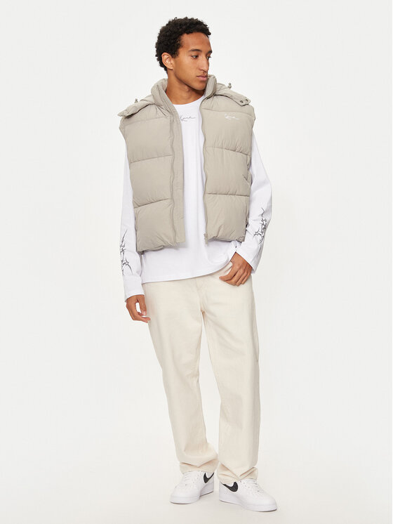 Karl Kani Karl Kani Pikkade varrukatega T-särk Small Signature Tribal 60240011 Valge Regular Fit