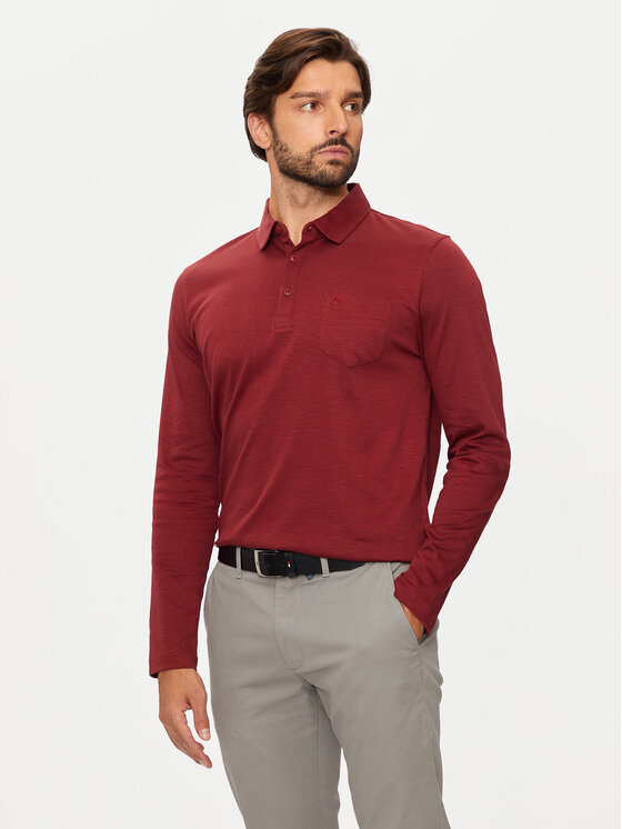 Pierre Cardin Polo Majica C5 30604.3055 Bordo Rdeča Regular Fit