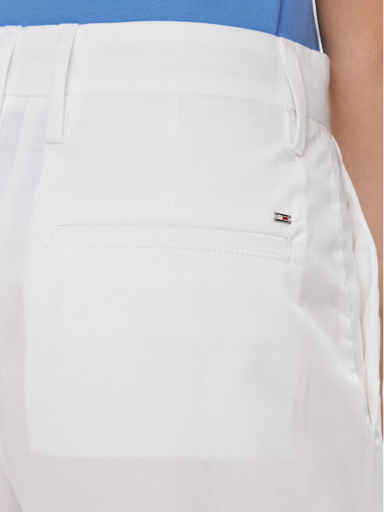 Tommy Hilfiger Tommy Hilfiger Szorty materiałowe WW0WW41769 Biały Regular Fit