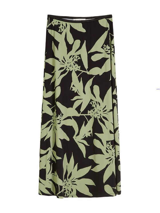 Marc O'Polo Marc O'Polo Midi szoknya 506 3051 18011 Fekete Regular Fit