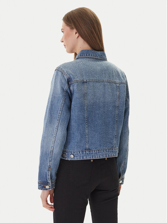 Guess Jeans Guess Jeans Jeansová bunda W6GN14 D0971 Modrá Regular Fit