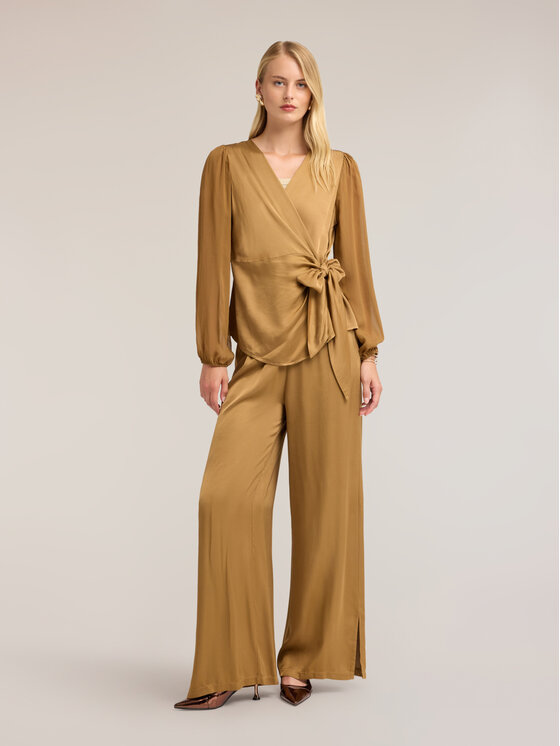 Motivi Motivi Pantaloni di tessuto P029W000877N012 Crema Over Fit
