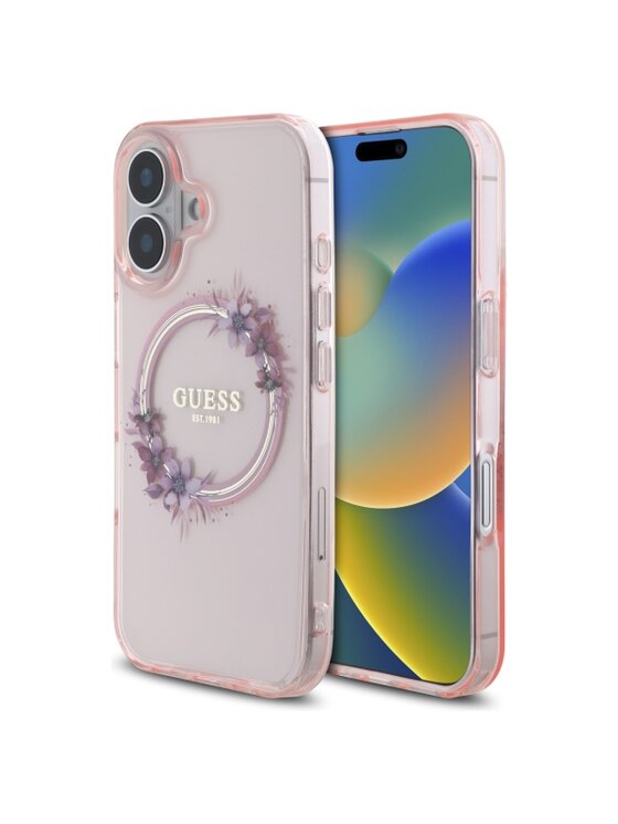 Guess Guess Etui na telefon Apple iPhone 16 Różowy