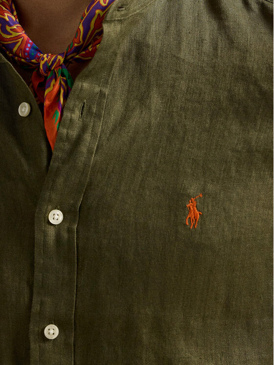 Polo Ralph Lauren Polo Ralph Lauren Cămașă 710968925003 Kaki Slim Fit