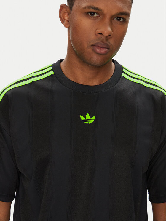 adidas adidas Póló adicolor Jacquard JW5878 Fekete Loose Fit