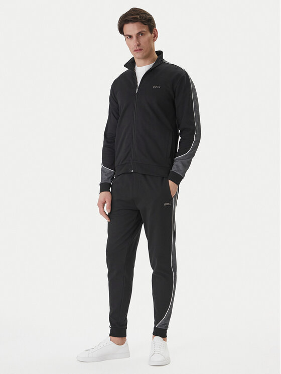 BOSS BOSS Bluză 50554793 Negru Regular Fit