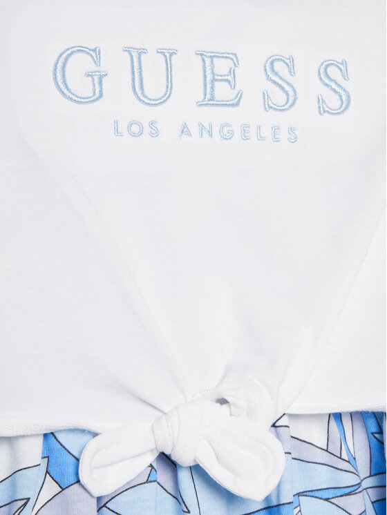 Guess Guess Sukienka codzienna K4GK10 K6YW3 Biały Regular Fit