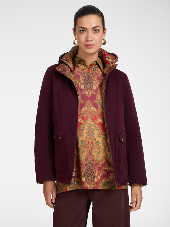 Elena Mirò Elena Mirò Kurtka puchowa F021P000228N001 Bordowy Regular Fit