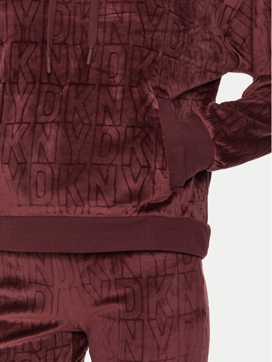 DKNY DKNY Piżama YI80034 Bordowy Relaxed Fit