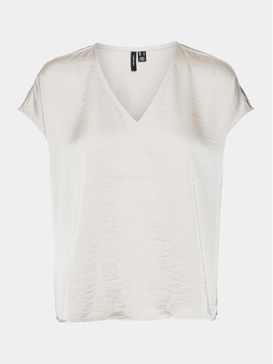 Vero Moda Vero Moda Тишърт Marys Dana 10300421 Екрю Regular Fit