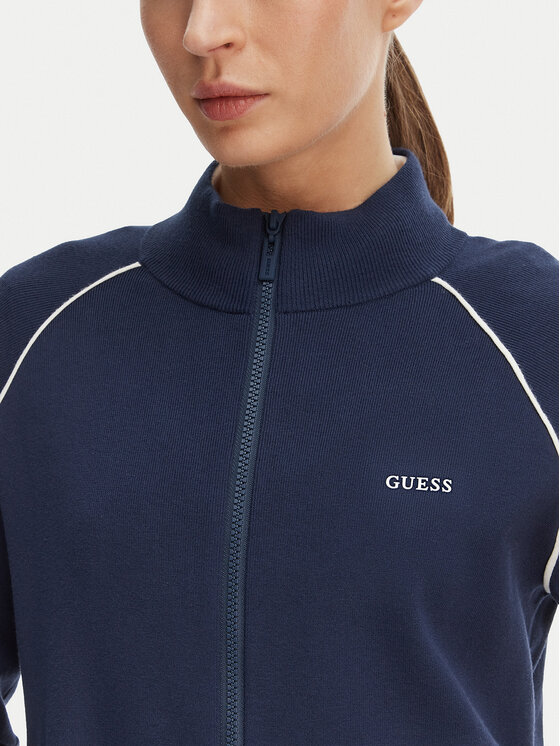 Guess Guess Kardigan V6RQ11 Z4642 Granatowy Regular Fit