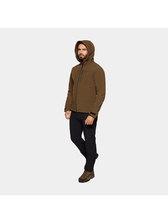 Alpinus Alpinus Kurtka softshell ASO Khaki Regular Fit
