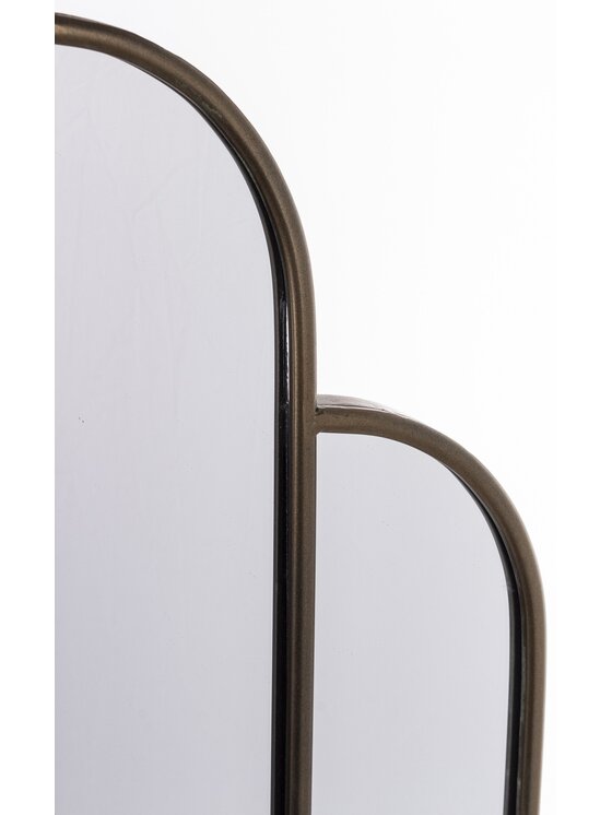 MIAhome MIAhome Lustro w metalowej ramie 81x66x2,5 cm Złoty