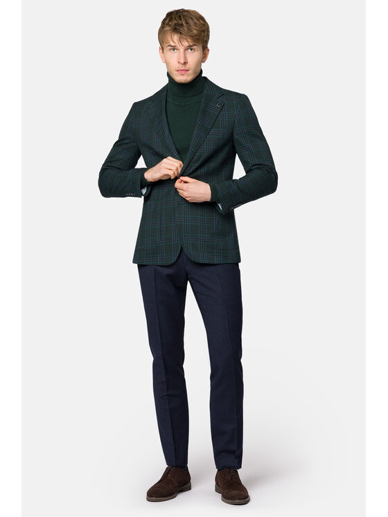 Lancerto Lancerto Marynarka Rochefort MA131223000004 Zielony Slim Fit