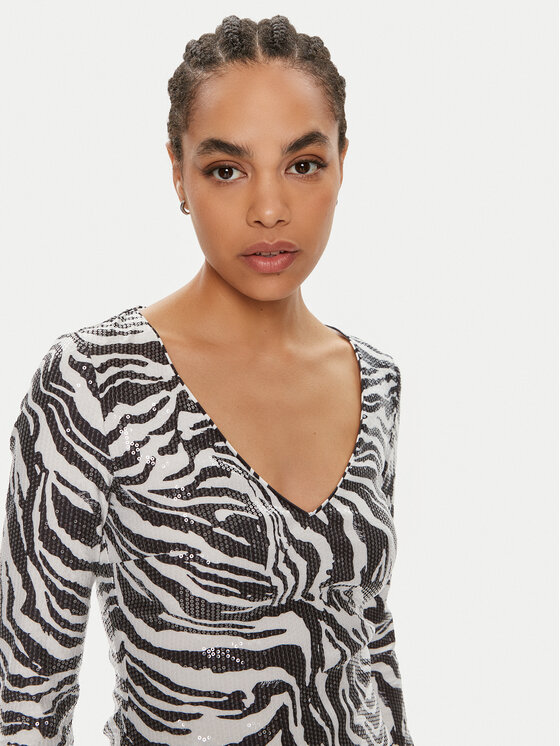 ROTATE ROTATE Majica Georgia 112579400 Crna Slim Fit