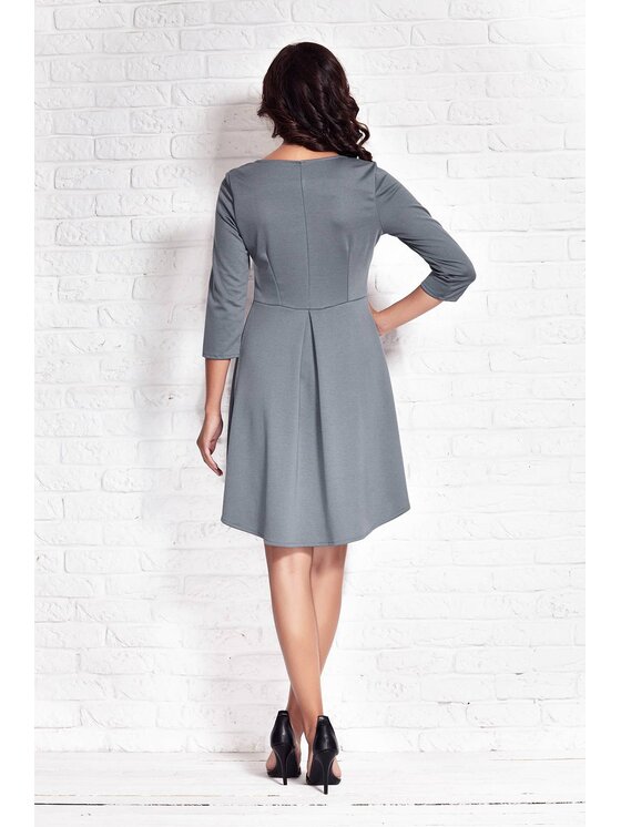 Infinite You Infinite You Sukienka codzienna M030 Szary Basic Fit