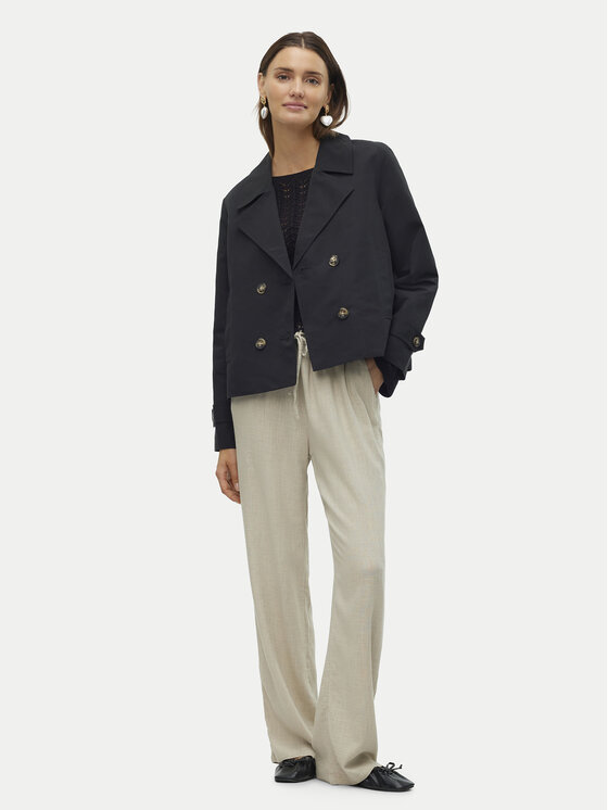 Vero Moda Vero Moda Тренч Chloemia 10308267 Чорний Regular Fit