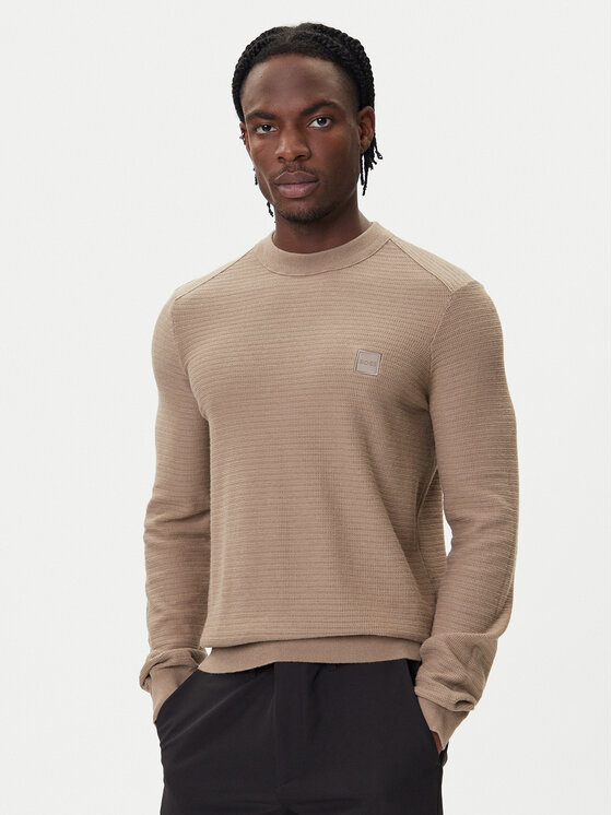 BOSS BOSS Pullover Anion_S 50527584 Beige Regular Fit