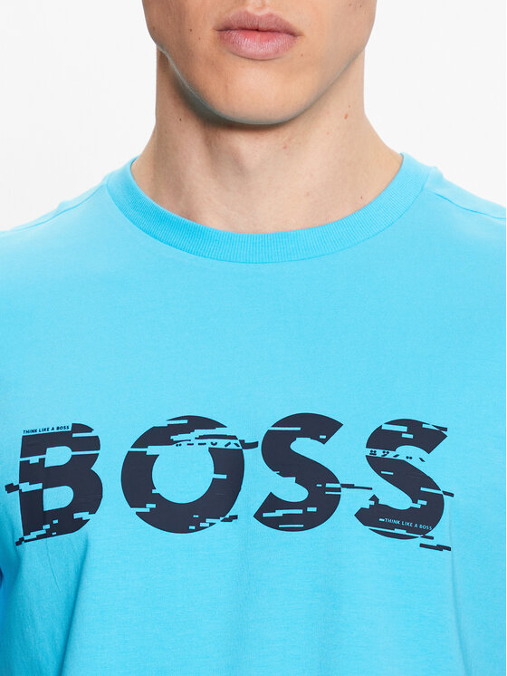 BOSS Boss T-särk 50483730 Sinine Regular Fit