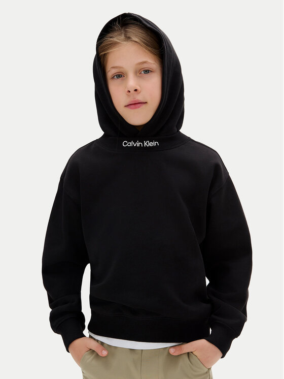 Calvin Klein Jeans Calvin Klein Jeans Jopa Embro Logo IB0IB02525 M Črna Relaxed Fit