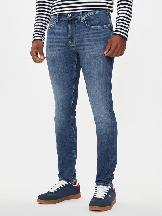 Pepe Jeans Džínsy Finsbury PM206321 Modrá Skinny Fit