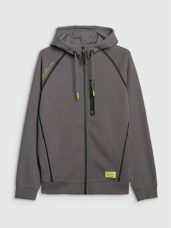 4F 4F Felpa 4FRAW25TSWSM2456-23S Grigio Regular Fit