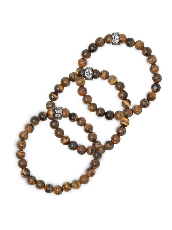 Bracciale 12197404 Marrone