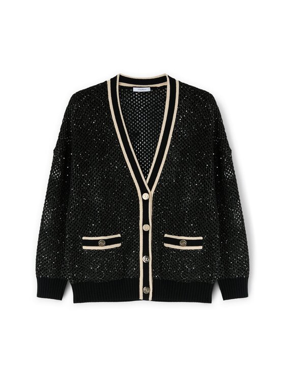 Motivi Motivi Cardigan M2786001166N0Z3 Nero Regular Fit