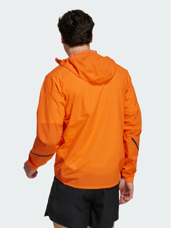 adidas adidas Kurtka do biegania 144305 Pomarańczowy Slim Fit