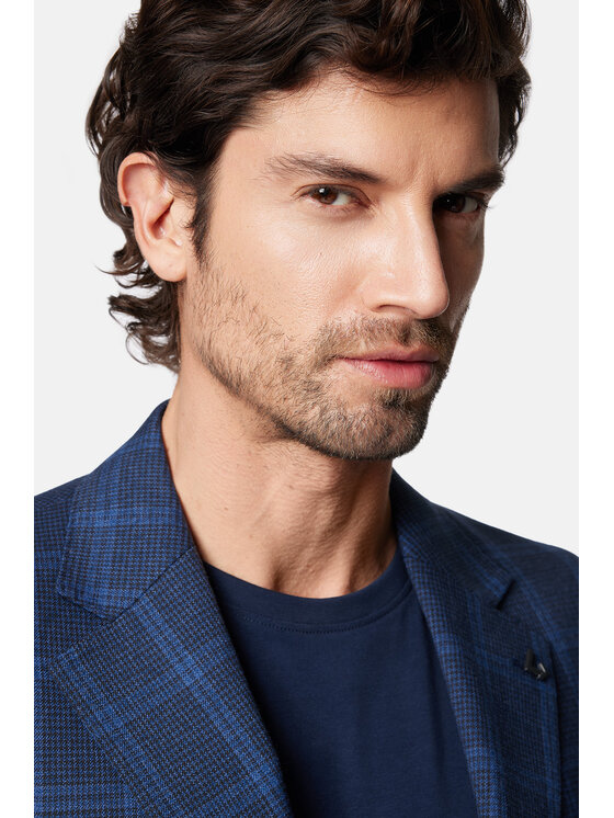Lancerto Lancerto Marynarka Likely MA131124000011 Granatowy Slim Fit