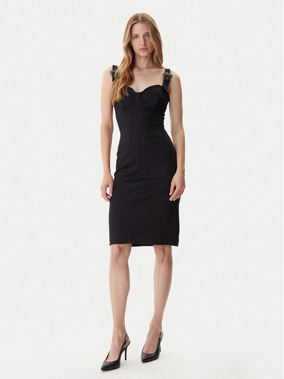 Versace Jeans Couture Versace Jeans Couture Cocktail obleka 79HAO954 J0240 Črna Slim Fit