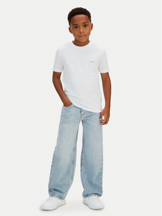 Calvin Klein Jeans Calvin Klein Jeans Marškinėliai LVCKSJA08B Balta Regular Fit