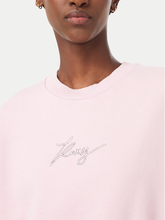 Roxy Roxy Felpa Cross Your Mind ERJFT05113 Rosa Regular Fit